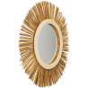 Buy Wall Mirror - Boho Bali Round Design (60 cm) - Tera Natural wood 60055 - prices